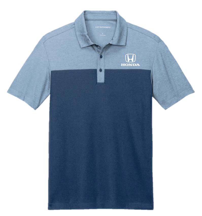 Honda Logo Color Block Polo Blue