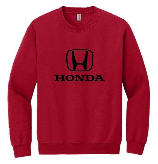 Honda Racing Logo Crewneck Sweatshirt Red
