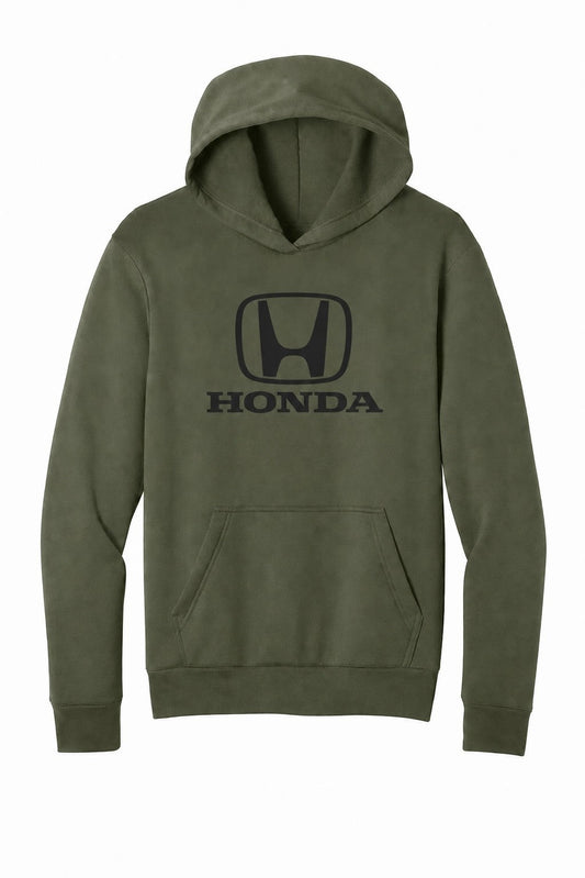 Honda Racing Logo Hoodie Army Green