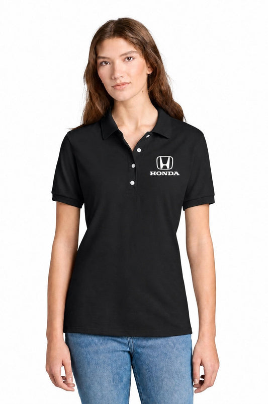 Honda Ladies Polo Shirt Black