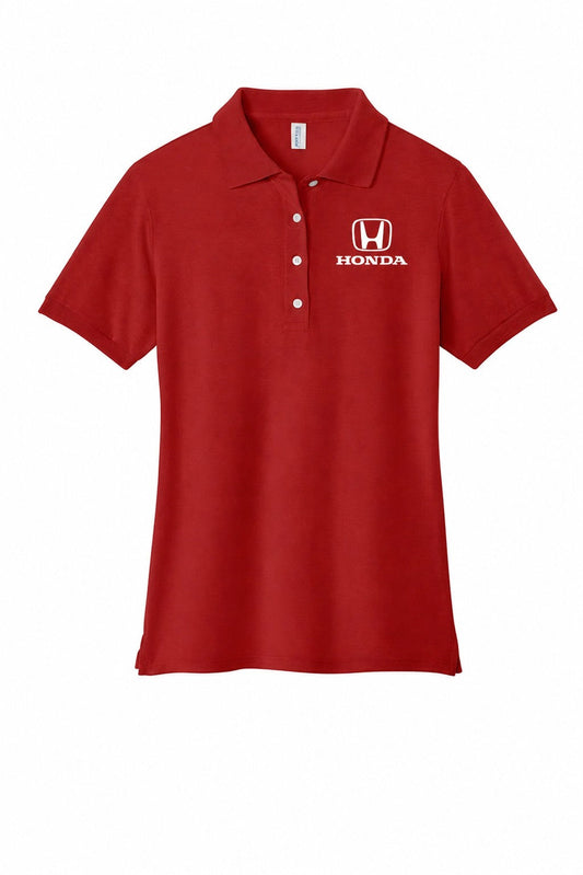 Honda Ladies Polo Shirt Red