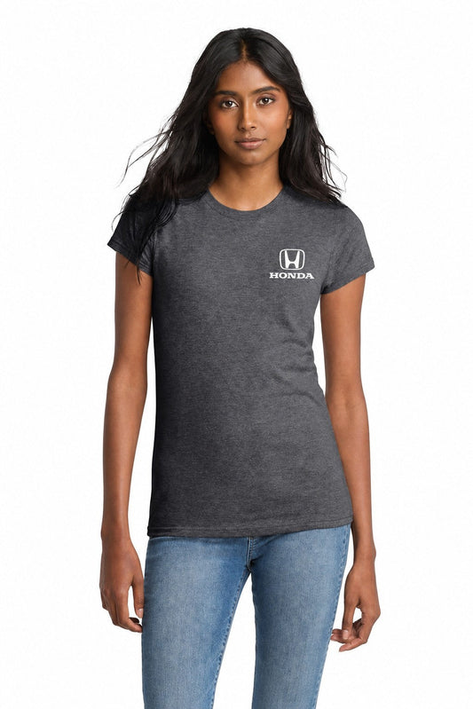 Honda Racing Ladies Fitted Tee Shirt Charcoal