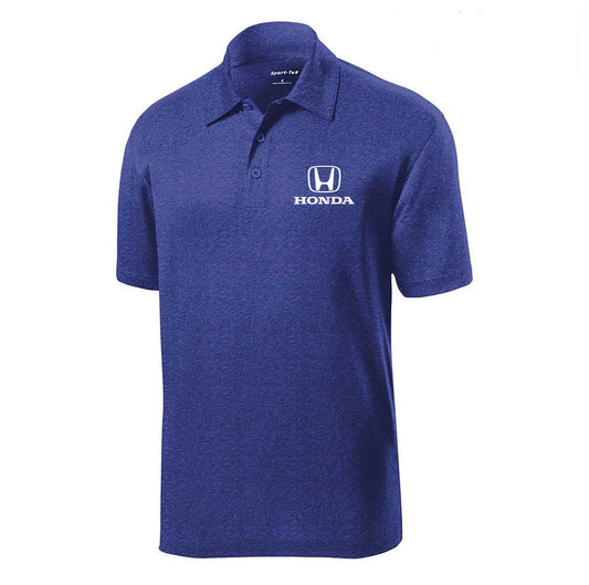 Honda Blue Heather Sport Polo Shirt