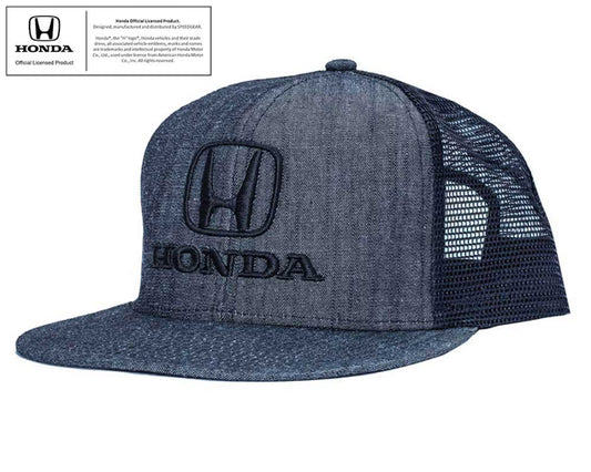 Honda Black Denim Flatbrim Hat