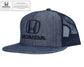 Honda Black Denim Flatbrim Hat