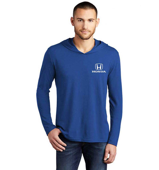 Honda Blue Long Sleeve Hooded Tee