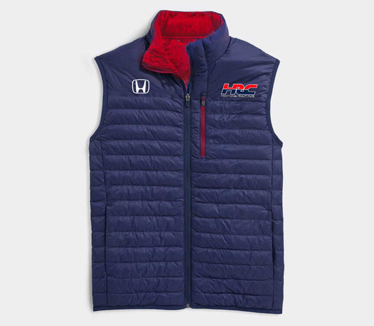 HRC Honda Racing Lightweight Puffer Vest Navy