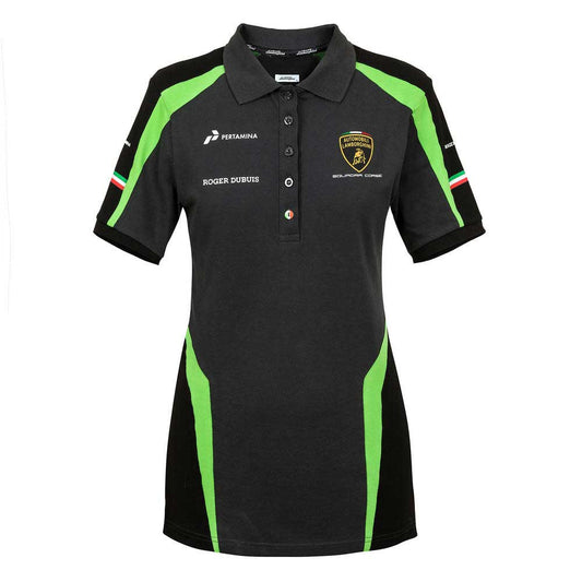 Lamborghini Squadra Corse Ladies Team Polo Shirt Green