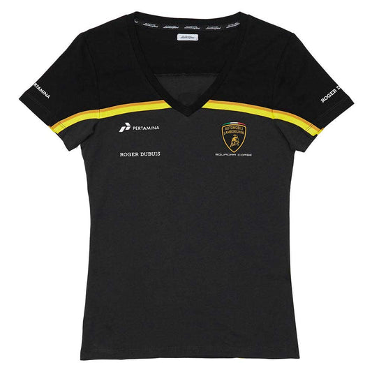 Lamborghini Squadra Corse Ladies Gold Vneck Shirt