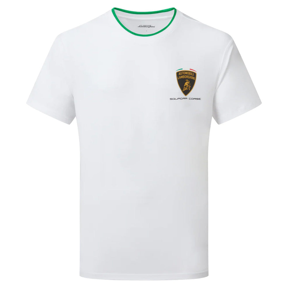 Lamborghini Squadra Corse Travel Tee Shirt White