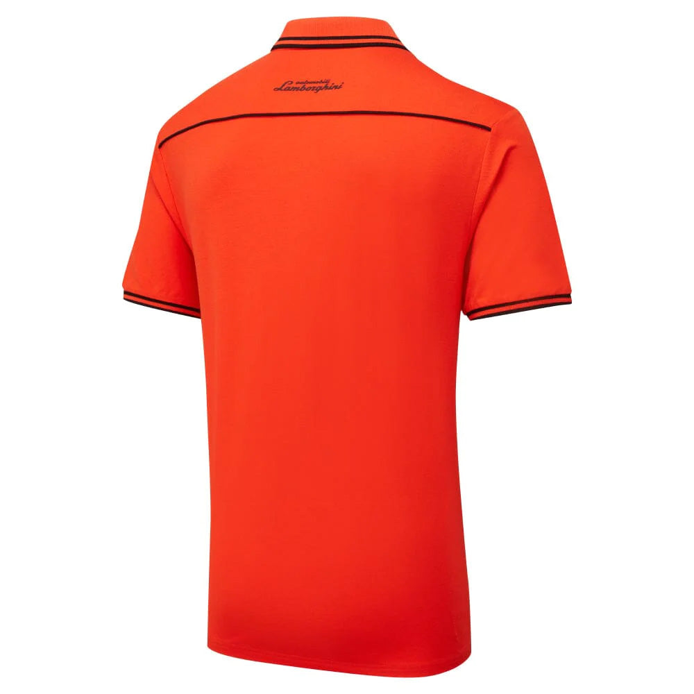 Lamborghini Squadra Corse Travel Polo Shirt Orange