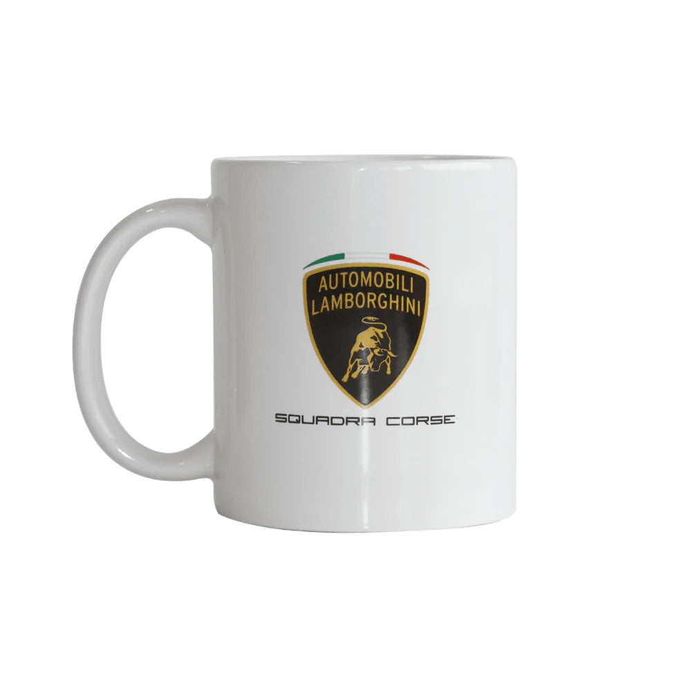 Lamborghini Squadra Corse White Team Mug