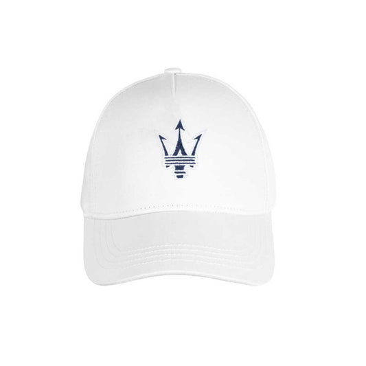 Maserati Trident Logo Hat White