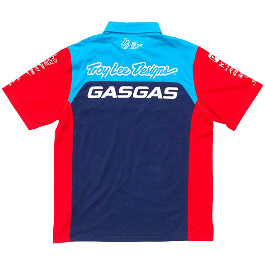 TLD GasGas Team Pit Shirt Navy/Red