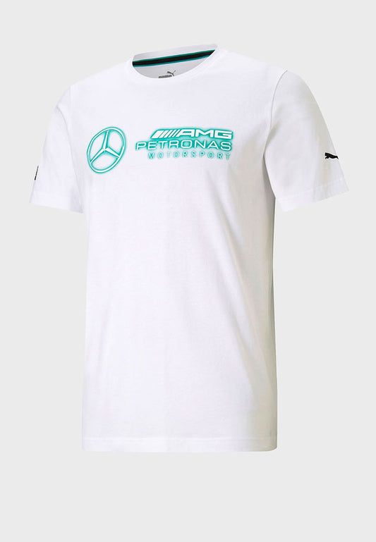 Mercedes AMG Petronas White Logo + Tee