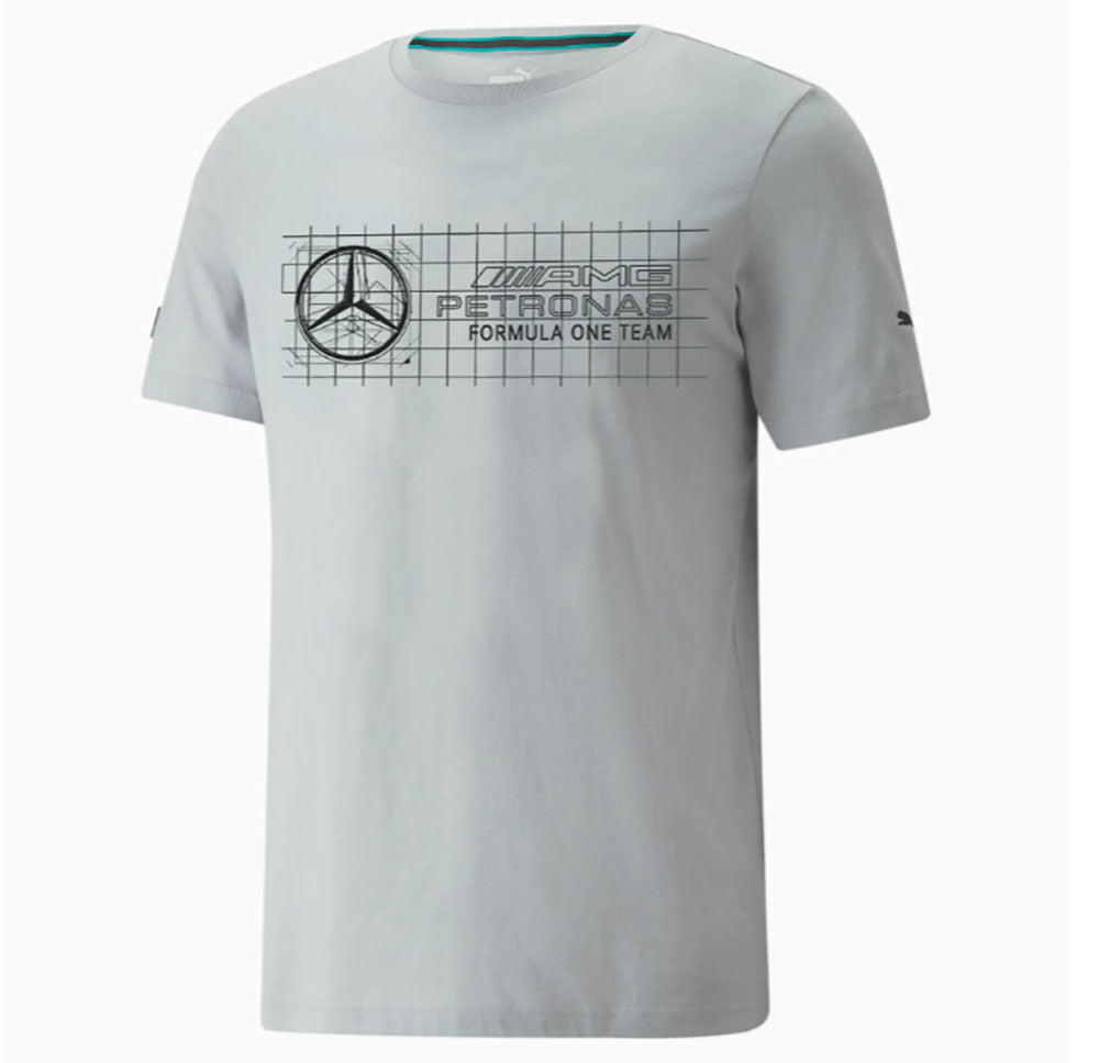 Puma Mercedes AMG Silver Logo Tee +