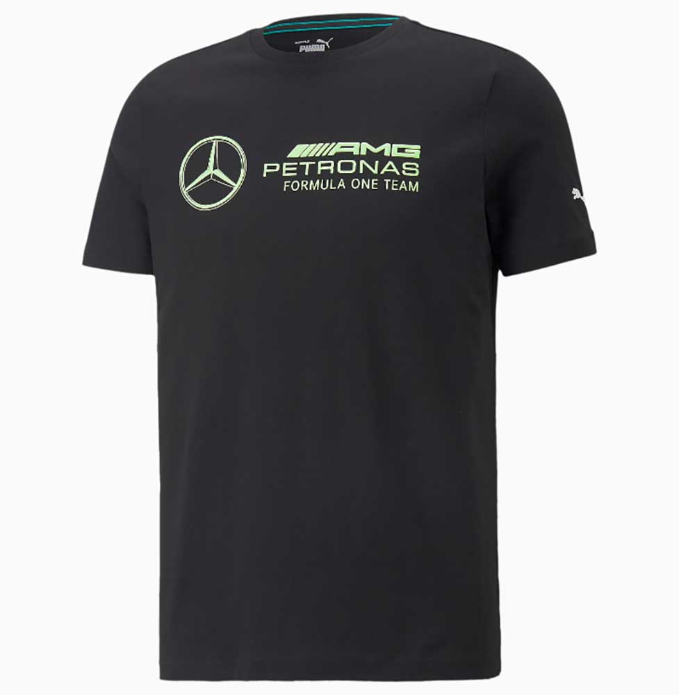 Puma Mercedes AMG F1 Black Logo Tee