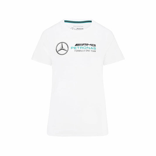 Mercedes Benz AMG Petronas F1 Ladies White Tee Shirt 2022