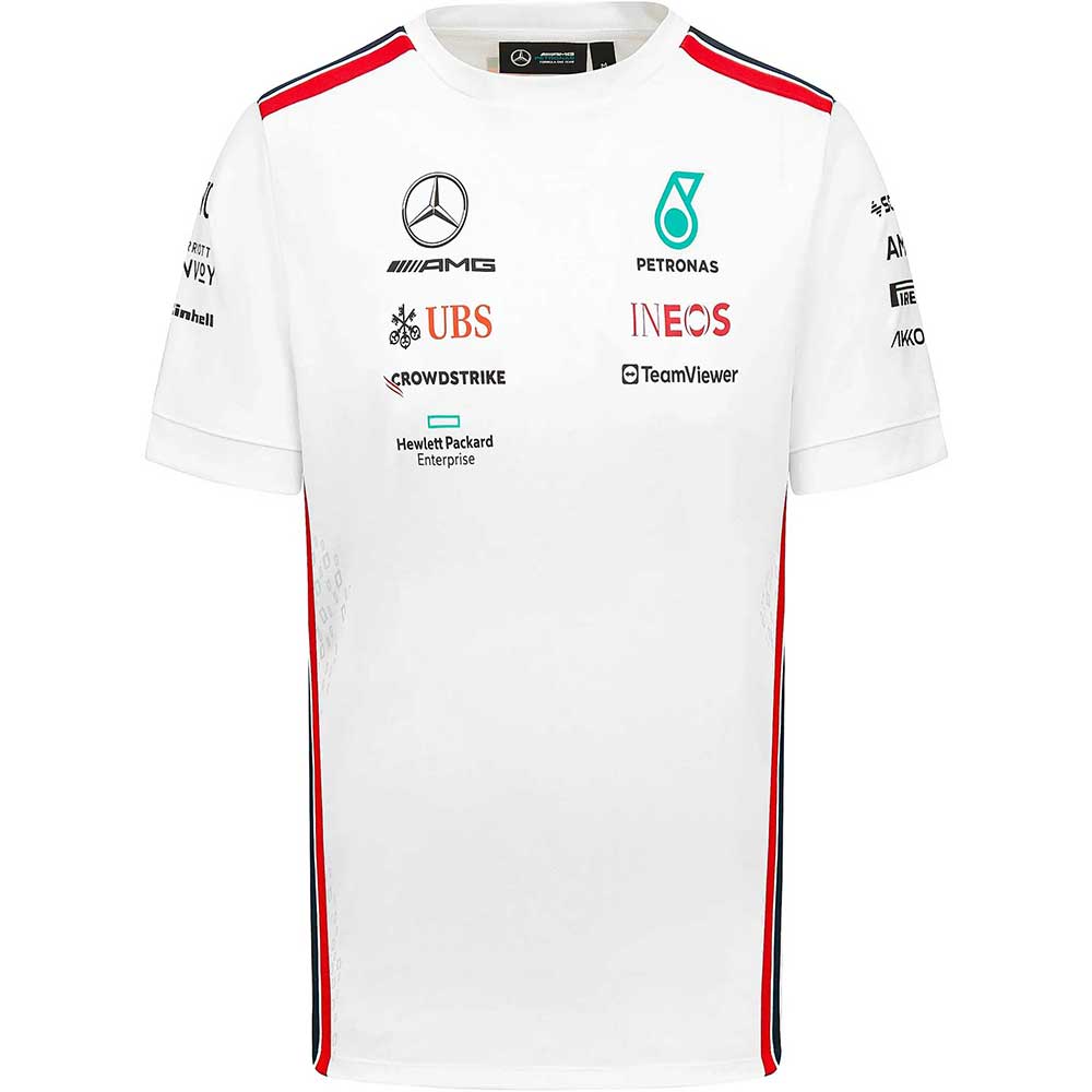 Mercedes AMG Petronas F1 Drivers Team White Tee 2023