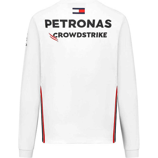 Mercedes AMG Petronas F1 L/S Driver Team White Tee 2023