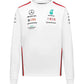 Mercedes AMG Petronas F1 L/S Driver Team White Tee 2023