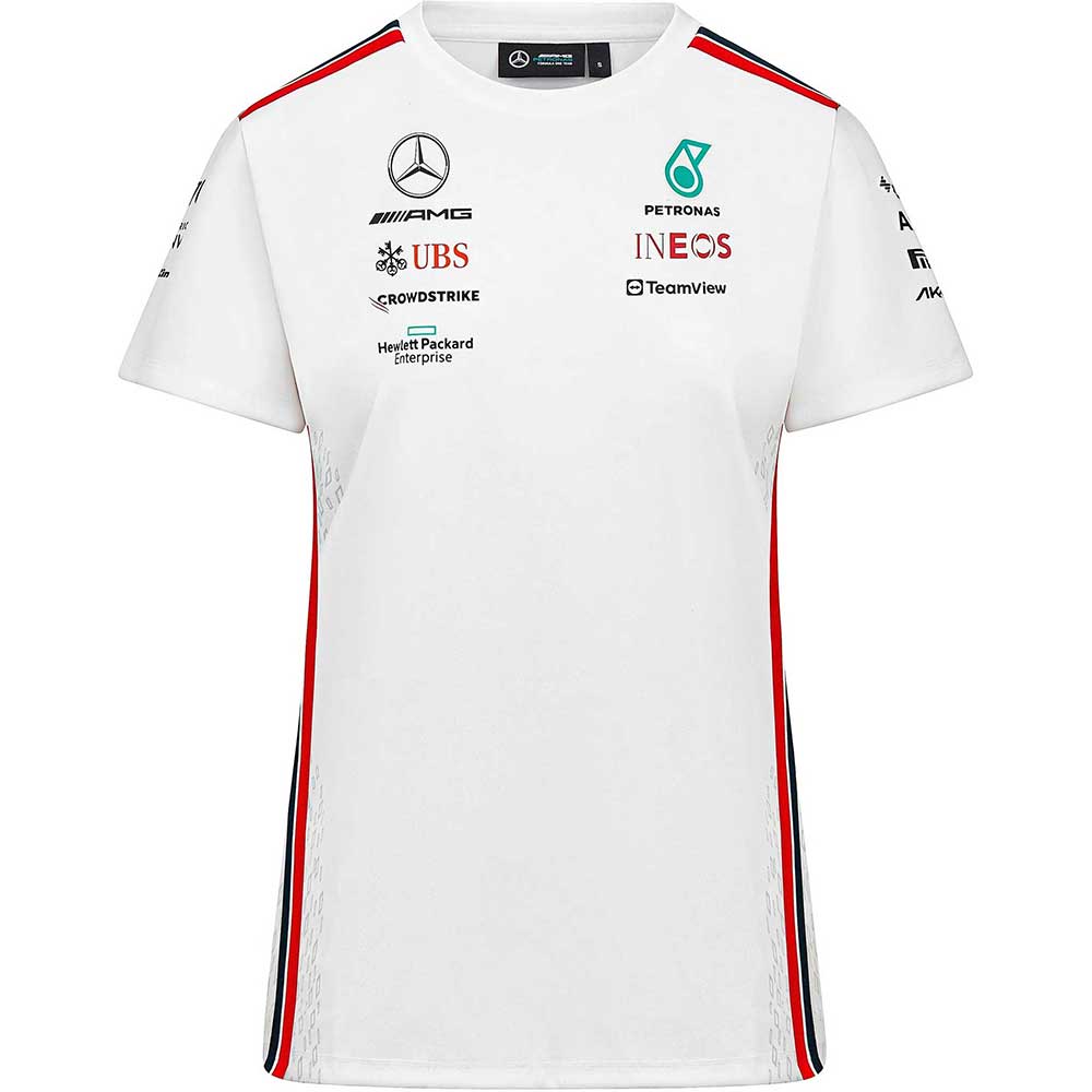 Mercedes AMG Petronas F1 Womens Driver Team White Tee 2023