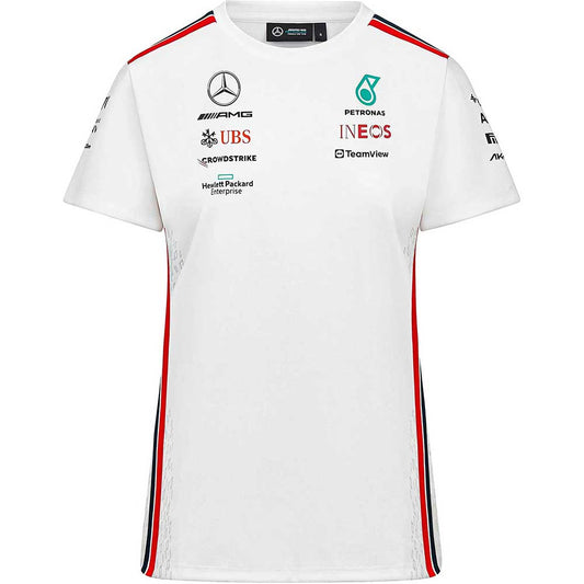 Mercedes AMG Petronas F1 Womens Driver Team White Tee 2023