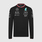 Mercedes AMG F1 Team Long Sleeve Driver Tee 2024 Black