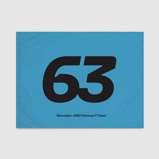 Mercedes AMG Petronas F1 George Russell #63 Flag Blue