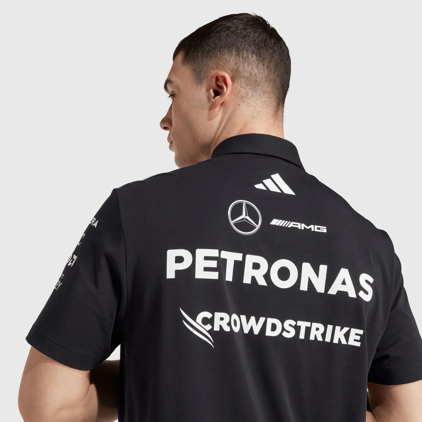 Mercedes AMG F1 Team Polo Shirt 2025 Black