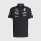 Mercedes AMG F1 Team Polo Shirt 2025 Black