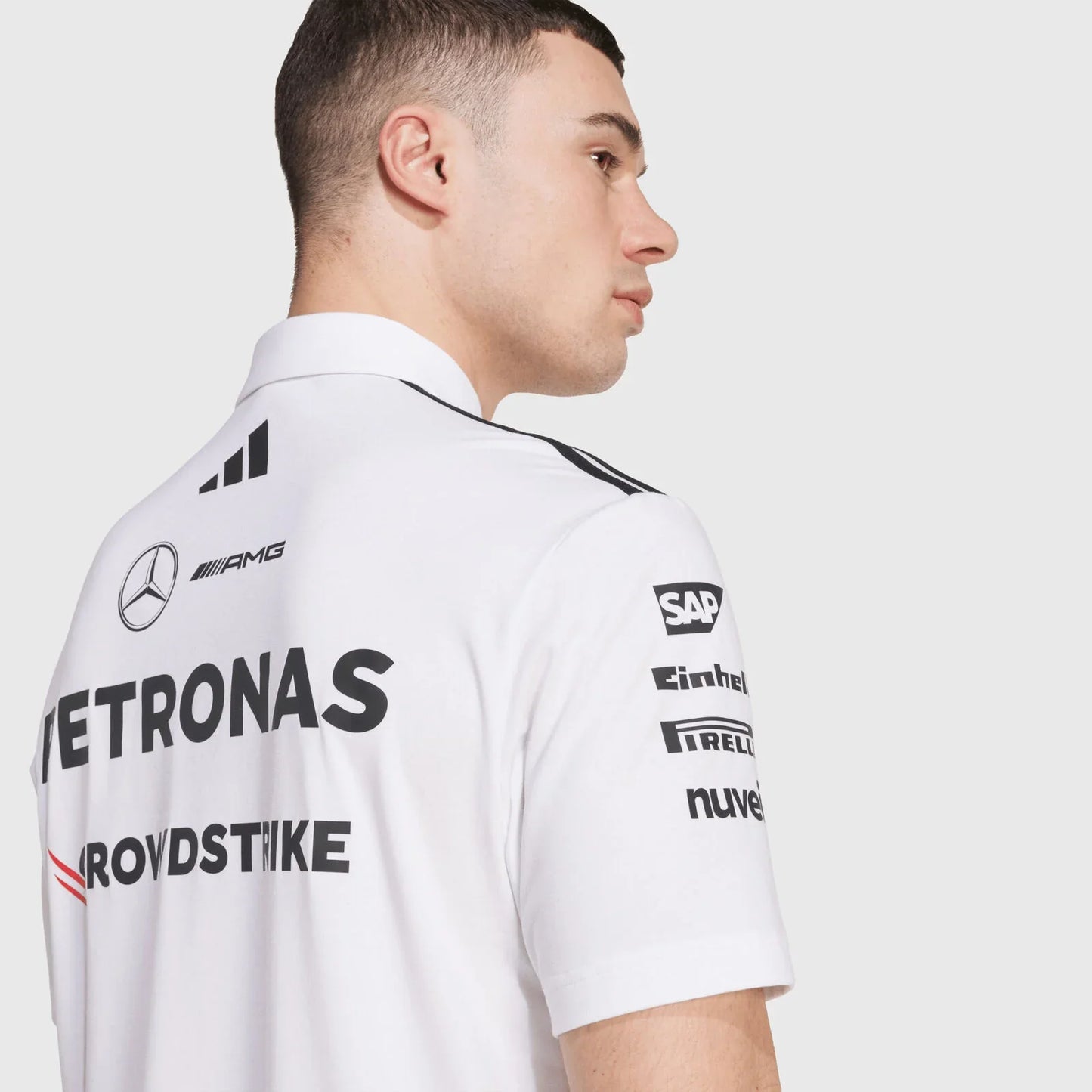 Mercedes AMG F1 Team Polo Shirt 2025 White