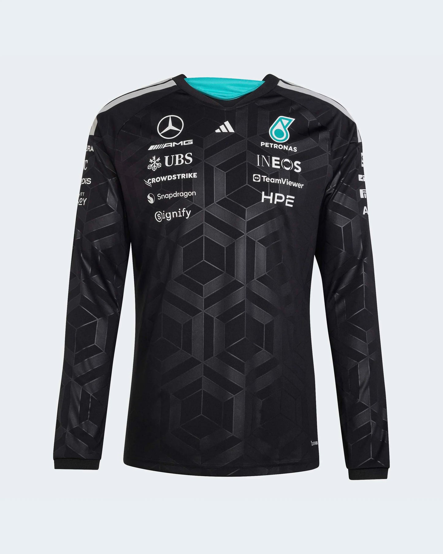 Adidas Mercedes AMG F1 Long Sleeve Team Jersey Black