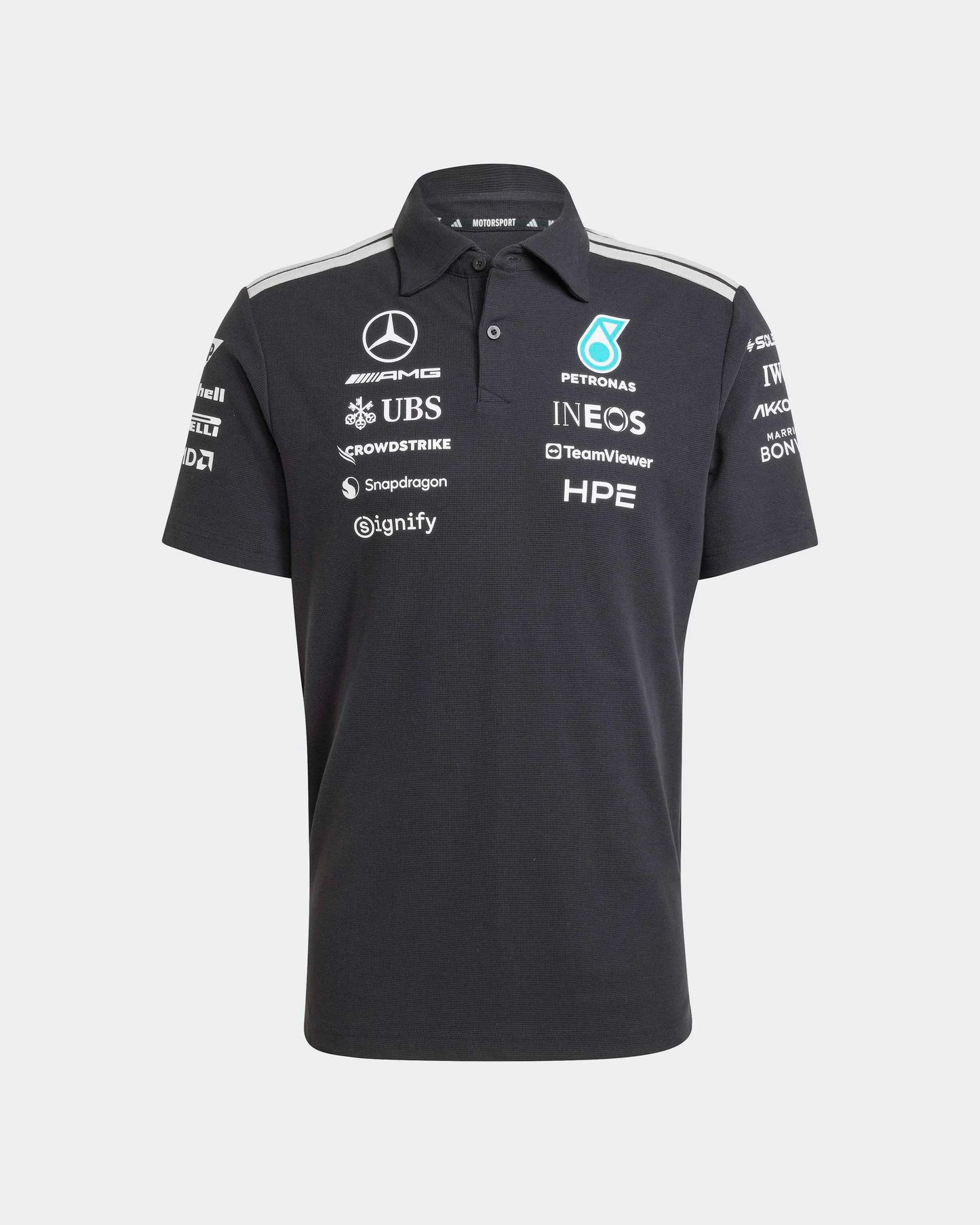 Adidas Mercedes AMG F1 Team Polo Shirt Black