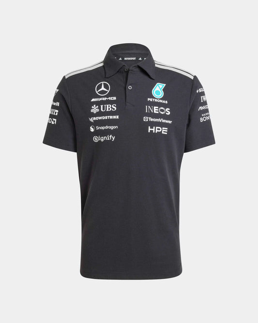 Adidas Mercedes AMG F1 Team Polo Shirt Black