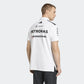 Adidas Mercedes AMG F1 Team Polo Shirt White