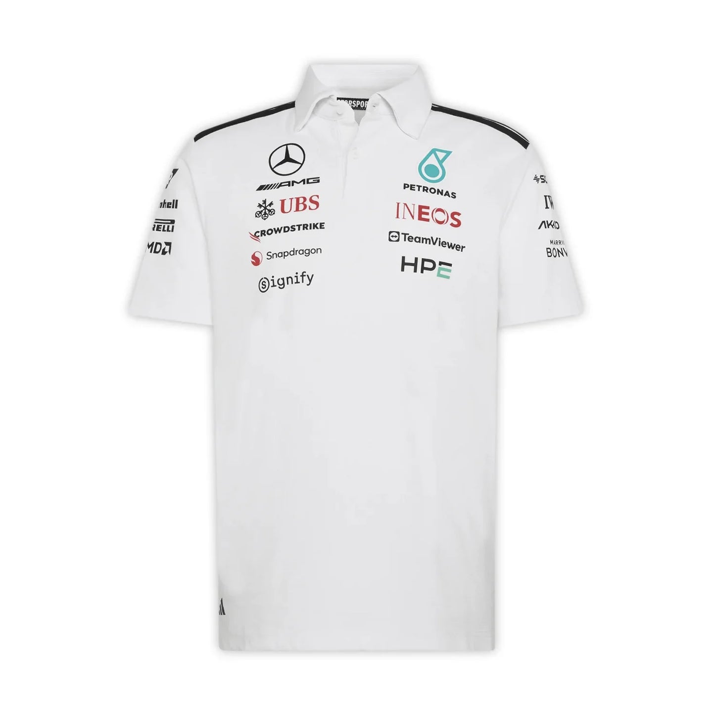 Adidas Mercedes AMG F1 Team Polo Shirt White