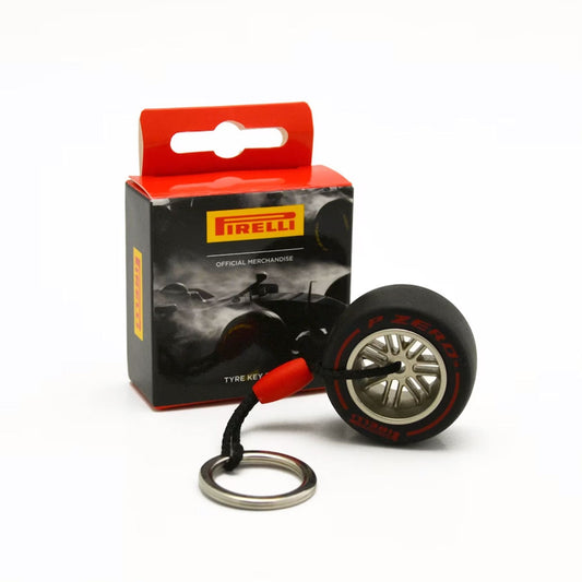 Pirelli Super Soft Tire Keychain Red