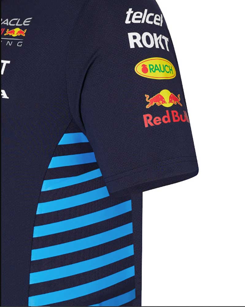 Red Bull Racing F1 Men's Team Polo Shirt 2024 Navy