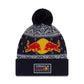 Red Bull Racing F1 New Era Holiday Cuff Beanie Navy