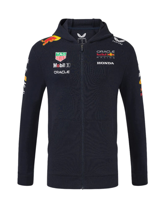 Red Bull Racing F1 Team Full Zip Hoodie 2025 Navy