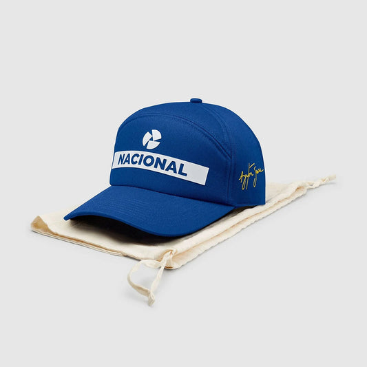 Ayrton Senna Nacional Hat with Gift Bag Blue