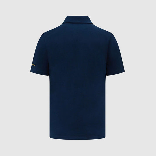 Ayrton Senna SS Logo Polo Shirt Navy