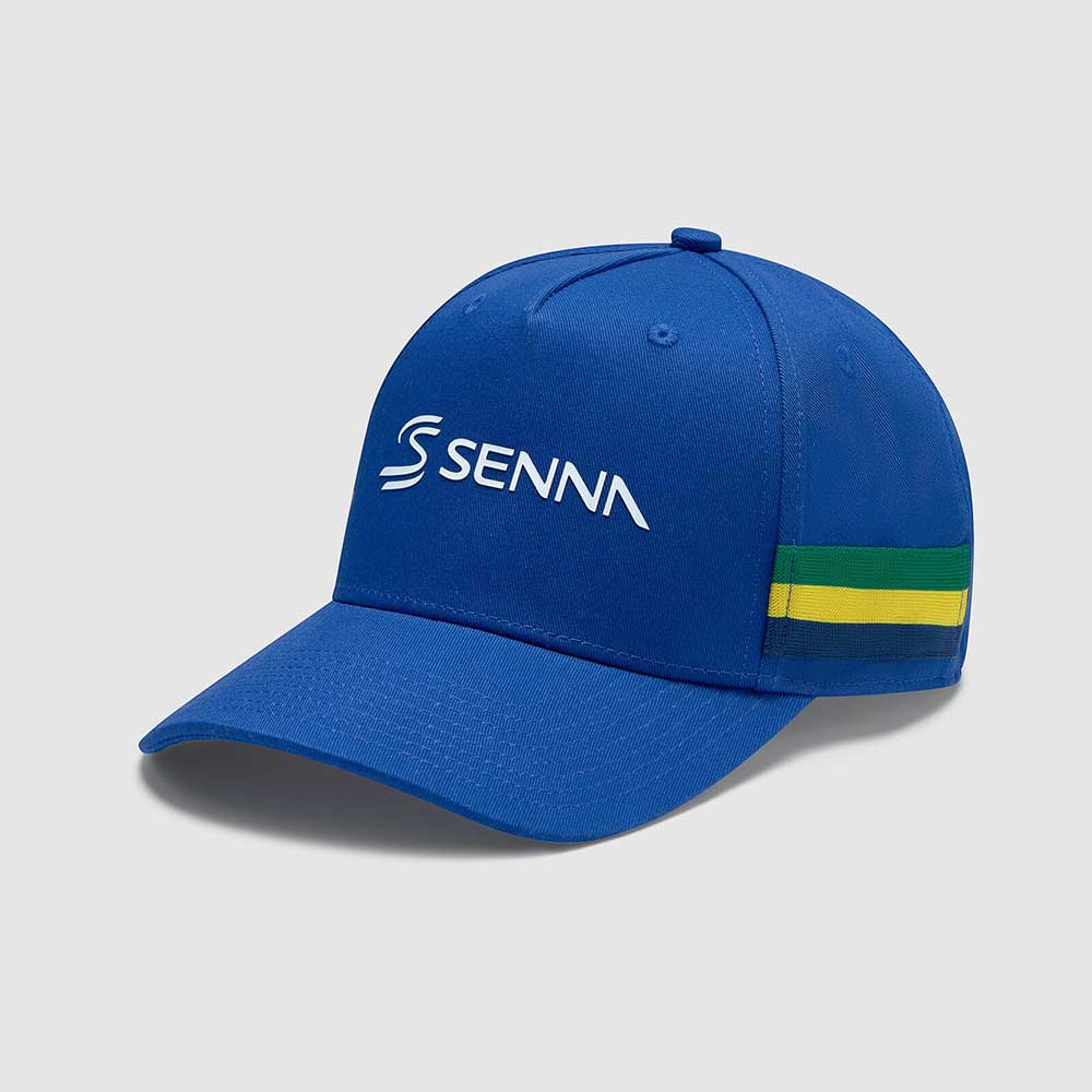 Ayrton Senna SS Stripe Hat Blue