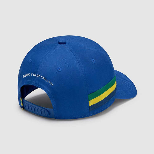 Ayrton Senna SS Stripe Hat Blue