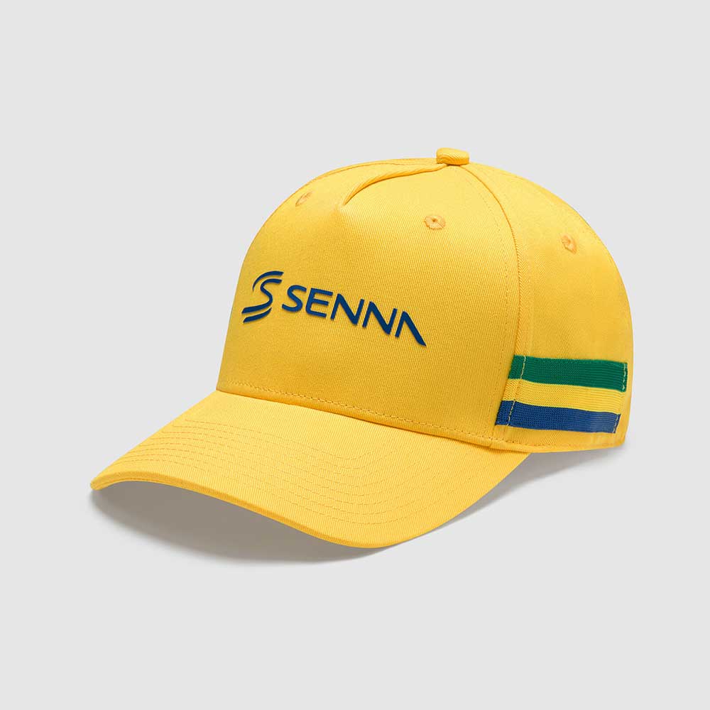 Ayrton Senna SS Stripe Hat Yellow