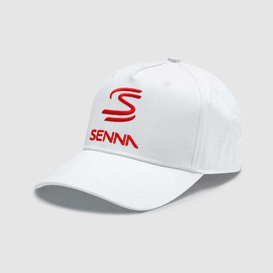 Ayrton Senna SS Logo Hat White