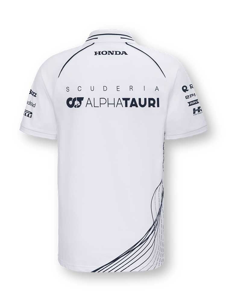 Scuderia Alpha Tauri White Team Polo Shirt 2023