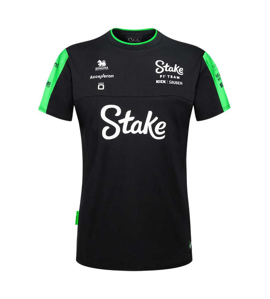 Stake F1 Kick Sauber Team Womens Tee Shirt Black